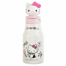 BEDDYBEAR 杯具熊 稱手保溫杯 316不銹鋼 彩虹HelloKitty, 1個, 430ml, 粉紅色/米色