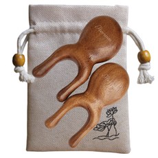 U型曲線刮痧按摩梳, 單一顏色, 2個