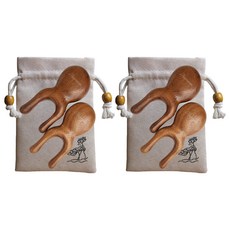 Tteluwa U型刮痧按摩梳, 單一顏色, 4個