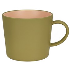 日本製木紋抗菌馬克杯 400ml, 綠色, 1個