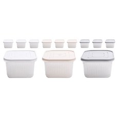 반투명 채반 사각 밀폐용기 랜덤발송, 12개, 단품