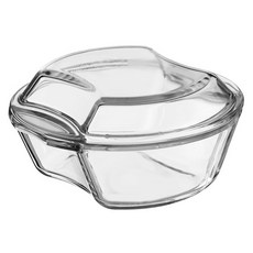 PREMIER HOUSEWARES 玻璃深烤盤 附蓋, 1個