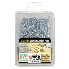 Unika 免壁虎沉頭螺絲 200入 F-425-SDN, 1個