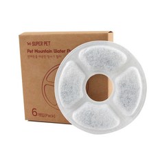 Super Pet 寵物山泉飲水機濾芯, 6個