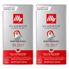 illy 意利 Nespresso經典中焙咖啡膠囊, 5.7g, 10顆, 2盒
