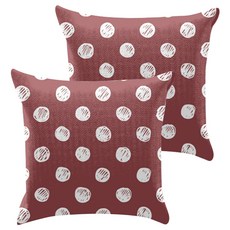 I LUV HOME 簡約圖案藝術抱枕套 2入組