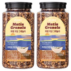 심플잇 마땡 저당 그래놀라 카카오크런치 맥스 시리얼, 280g, 2개