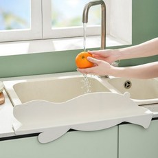 Ju and Ji 矽膠水槽擋水板, 1個, 小熊白色