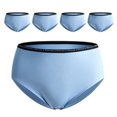 올리비아바비 프리티 에어로쿨 파스텔 로고 미디팬티 컬러 5매입