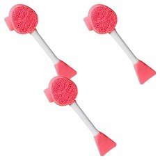 idontcare. 洗臉刷, 3個, 粉紅色