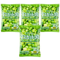 Kasugai 春日井 果汁軟糖 麝香葡萄口味, 107g, 4袋