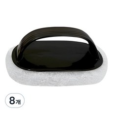 LivingHomeDetail 浴室清潔海綿刷, 黑色, 8個