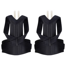 Lovesome You 肩膀腰部姿勢輔助帶 黑色, 2個