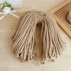 甘布吉貓咪三線抓板替換麻繩 大容量 8mm, 棕色, 50公尺