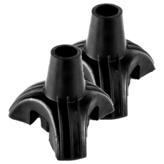 Dr. Felice J 防滑拐杖橡膠頭套 22mm 3腳, 黑色, 2個