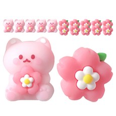 迷你橡皮擦 6入, 花朵, 3個