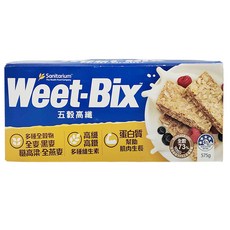 Weet-Bix 五穀高纖 澳洲全穀片, 高纖高鐵, 富含維生素B1 B2, 健康早餐的最佳選擇, 575g, 1盒
