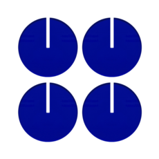 Catapaha 亞克力圓形茶杯墊 拍攝擺件道具 4入, 深藍色, 4個