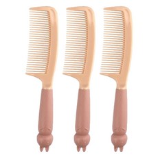 鯨魚馬卡龍可愛動物梳子, 3個, 粉紅兔