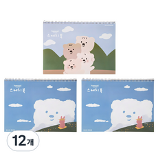 Tamsaa 厚實美術用素描本 170g 3入, 34.5 x 24.7cm, 30張, 12個