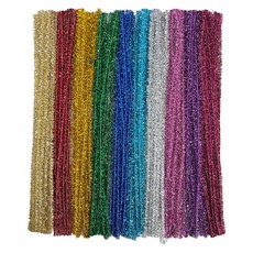 Man Deul Hobby色彩色相裁切毛線鐵絲繩閃亮聖誕樹, 200個, 06 閃光混合