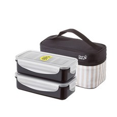 Chef's Ware Yum 迷你午餐 2層便當, 混合顏色, 1套