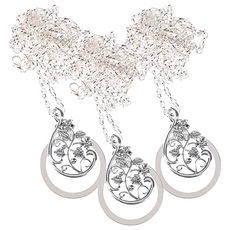 Dr.Feliz J 便攜式閱讀放大鏡項鍊 銀色, 單一商品, 3個