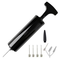 앙플러스 캠핑 스포츠 미니 에어펌프, 블랙, 1개