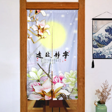 LASSLEY 蕾絲妮 開運祈福絨面舒柔門簾, 寧靜致遠