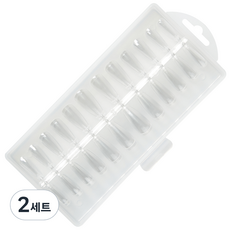 MEIBROWN 方圓形軟式人造指甲 M11044, 單一顏色, 2個