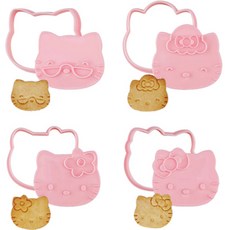 CHEFMADE 學廚 Hello Kitty 餅乾模具 4件組, 1個