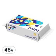 LIVENS 攜帶式超迷你口袋濕紙巾, 48個, 8張