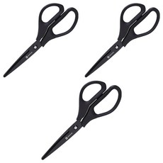 WHASHIN 738 3D 塗層剪刀, 3個, 黑色
