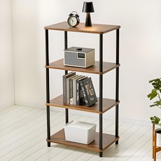 Gagu Recipe 韓國製 DIY智能展示架 微波爐架 鋼製框架, 4層, Merbau Walnut