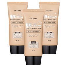 DEOPROCE 迪普詩 魔法膠原蛋白BB霜 SPF50+ PA++++, 19 Light Beige, 60ml, 3條
