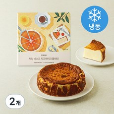 무화당 저당 바스크 치즈케이크 플레인 (냉동), 530g, 2개