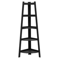 민쓰맘 코너 선반 30 x 30 x 106 cm, 코너 블랙, 1개