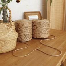 棉麻黃麻繩 5mm, 棕色, 200m