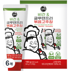 Jinmi 素食無麩質辣椒醬, 6個, 60g