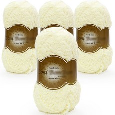 菲利普纖維 Sevy Boni Boni 編織線 80g x 4入, 12 象牙白, 4個