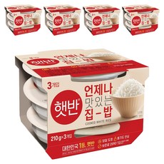 햇반 백미밥, 210g, 15개