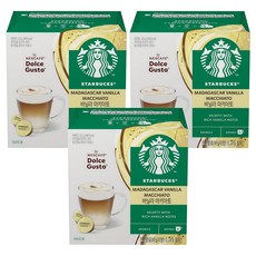 돌체구스토 스타벅스 바닐라 마키아토 캡슐커피, 5.5g, 6개입, 3개