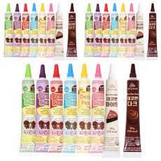 만드는 초콜렛 데코펜 8종, 20g, 3세트