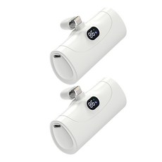 아이히트코리아일체형 도킹 보조배터리 5000mAh 애플8핀 2개입, WP-020A-5000(8핀)