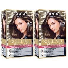 L'OREAL PARiS 巴黎萊雅 優媚霜時尚魅力系列 染髮霜, 6.73 亞麻灰棕, 2盒