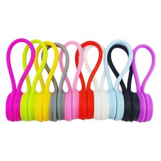 MaDaKkuMi 矽膠磁吸式束線帶 集線器 10款, 1套, 隨機出貨