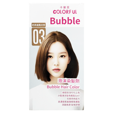 COLORFUL 卡樂芙 泡沫染髮劑, 03 奶茶戚風米棕, 1組