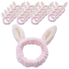 ABM 兔子洗臉帶, 粉色, 20入