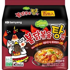 Samyang Foods 三養 Buldak 火辣雞肉風味湯麵，濃郁辛辣 Q彈有勁, 5包