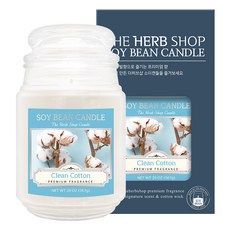 The Herb Shop 大豆蠟燭 567g, 乾淨的棉花, 1個